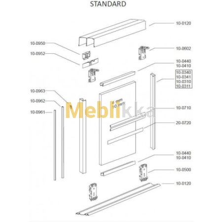 Профиль вертикальный Standart 2550 от Koandor Харьков Профиль вертикальный Standart 2550 от Koandor Харьков